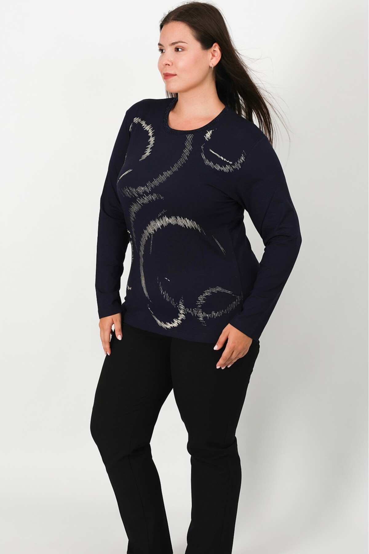 Printed Combed Cotton Blouse - 4