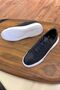 Luís 1090 Dark Blue Skin - White Sole Genuine Leather Men's Sneakers - 3