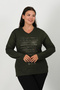 Stoned and Printed Combed Cotton Blouse - 3