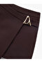 Mini Double-Breasted Shorts Skirt with Metal Accessory Detail - 5
