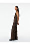 High Waist Linen Look Wide Leg Pants