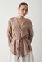 Mink Multi-Button Kimono