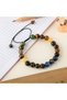 Student Natural Stone Bracelet-Snowy Obsidian-Lapis-Tiger Eye-Smoky Quartz-Sodalite-Calcite-Jade - 5