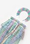 Multicolored Star Printed Cloak and Crown Set for Girls - 4