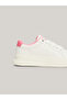 Women's Brand Logo Platform Heels Stylish Appearance Suitable for Everyday Use White Sneakers - 4