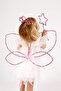 Fuchsia Glitter Butterfly Wings Wand Crown Set of 3