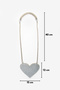Silver Heart Shaped Girl's Bag - 3