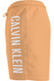Men's Brand Logo Quick Drying Polyster Beach and Sea Suitable Orange Deni - 2