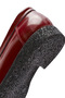 Women's Claret Red Accessory Detailed Leather Masculine Loafer 24Wfd 210222 - 8