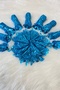Blue Halay Handkerchief, Bridal Handkerchief, Sequined Halay Handkerchief 5 Pieces, Wedding Henna Circumcision Engagement - 2