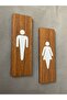 Walnut Mdf Series Wc Female & Male Set Orientation Sheet with Self-Adhesive Tape 5 X 15 cm - 4