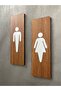 Walnut Mdf Series Wc Female & Male Set Orientation Sheet with Self-Adhesive Tape 5 X 15 cm - 3