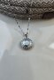 Sun Model Enamel Openable Round Lid Steel Necklace with Picture - 3