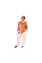 Co-Ord Set – Orange and White Printed Shirt in Cotton-Polyester Blend.