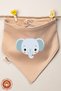 Unisex Baby Newborn Combed Organic Cotton Animal Figured Baby Bib Set of 3 - 2