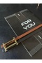 2-Piece Gold Long Buckle Thin Belt, Trouser Belt, Shirt Belt, Coat Belt, Dress Belt - 2