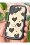 iPhone 14 Plus/15 Plus Case Mirrored Heart Pattern Soft Edge Silicone with Camera Protection - 6