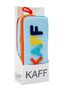01108 Blue Color Orange Zippered Waterproof Bondit Fabric Plush Printed Double Eyed Pen Holder