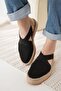 Rosa Premium Linen Comfortable Black Women's Sandals - 3