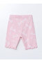 Lcw kids pink elastic waist barbie printed girl's tights 2-pack - 5