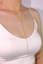 Y Necklace - Minimal Chain Heart Low-Cut Necklace - 2