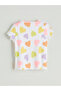 Trendlucky Heart Printed Ruffle Camisole Girls' T-Shirt with Difference - 5