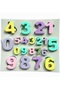 Numbers Figures 1.8cm and 3.2cm Numbers Set Silicone Mold K-1425, Stone Powder Soap Plaster Candle Mold - 6
