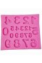 Numbers Figures 1.8cm and 3.2cm Numbers Set Silicone Mold K-1425, Stone Powder Soap Plaster Candle Mold - 8