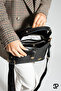 Original Women's 4 Compartment Luxury Soft Leather Stylish Hand and Shoulder Bag with Adjustable Cross Column Strap - 5
