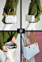 Original Women's 3 Compartment Luxury Soft Leather Adjustable Cross Strap Chain Detail Hand Shoulder Bag - 2