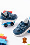Blue Genuine Leather Orthopedic Velcro Baby Boy First Step Sports Shoes - 3