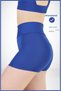 Women's Blue High Waist Gathering Underwear No Show Boxer Shorts – for Sea, Pool & Daily Use - 4
