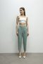 Women's Carrot Leg High Waist Lycra Woven Trousers 3001 - 2