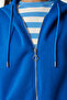 Hooded Zippered Oversize Sweatshirt Blue Lub0002 - 5