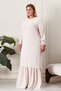 Summer Women's Large Size Dress Pleated Women's Hijab Dress Ayrobin Fabric Stone - 6