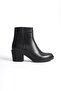 Mubiano Genuine Leather Collection Women's Zippered Thick Short Heel Boots&Bootie Black - Mcgvn93 - S - 5
