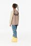 Printed Stand Collar Girl's College Jacket - 6