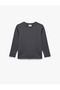 Long Sleeve Crew Neck Cotton T-Shirt