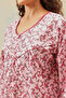 Feeding Print Me Pretty Long Nighty in Light Pink - 100% Cotton - 8