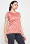 Comfort Fit Camouflage Print Active T-shirt in Peach - 3