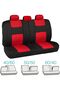 California Universal Fit Polypro Car Seat Covers, Full Set – Front and Rear Split Bench Protection - 5
