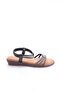 25Y174 Women's Black Stone Sandals