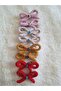 Set of 4 with Bow and Evil Eye Beads, 8 Buckles - 3