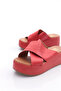 6004-23Y Women's Thick Cross Banded Thick Sole Slippers - 4