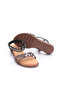 25Y174 Women's Black Stone Sandals - 5