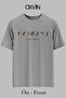 Fridays Printed Parody Oversize Unisex T-Shirt (Loose Fit)