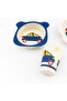 5 Piece Car Designed Kids Bamboo Tableware Set - A - 2