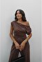 Brown Hendry Blouse Pants Modal Suit - 2