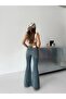 Trend Super Wide Leg Comfort Lycra Denim Jean Pants - Wide Leg Comfort Lycra Jean - 8