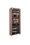 10-Shelf Shoe Organizer with Dust Cover, Holds 27 Pairs, Space-Saving Closet Rack for Doorways